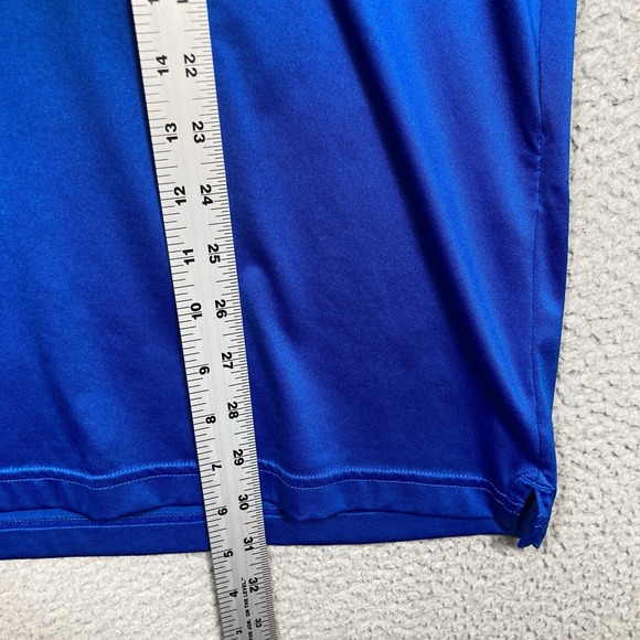 Under Armour Polo Shirts Mens Large Lot of 2 Blue and Stripes Short Sleeve Loose - Picture 11 of 16